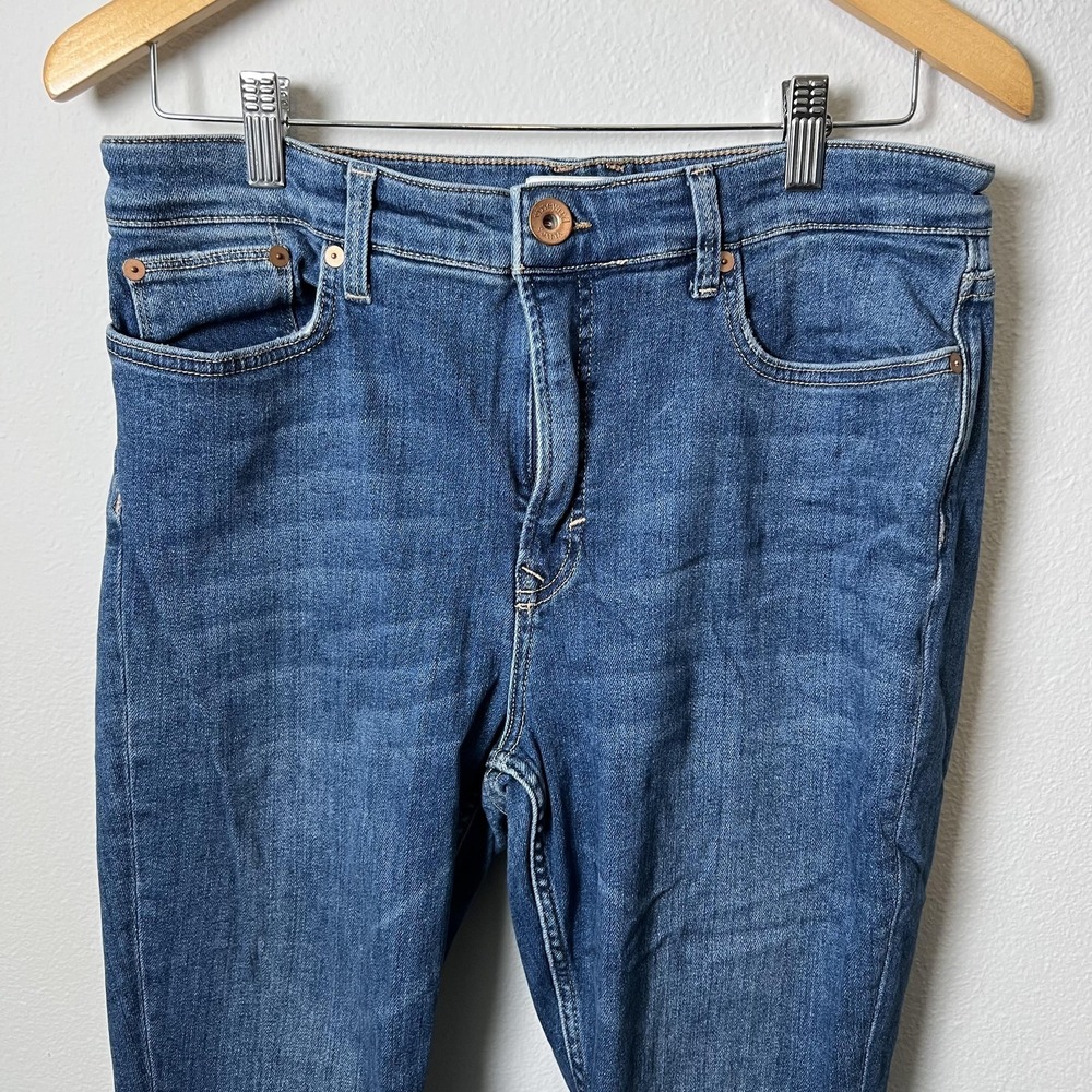 Vineyard Vines Jeans Womens 31 Blue High Rise Skinny Stretch Denim Raw Hem - Picture 4 of 9